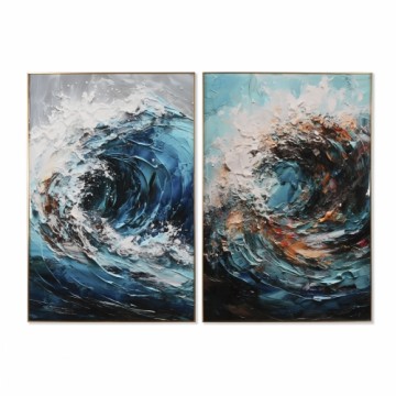 Glezna Home ESPRIT Jūra un okeāns 80 x 3 x 120 cm (2 gb.)