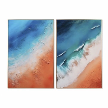 Картина Home ESPRIT современный Пляж 80 x 3 x 120 cm (2 штук)