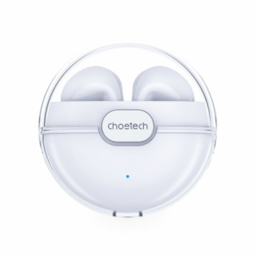 Choetech TWS wireless headphones with charging case white (BH-T08)