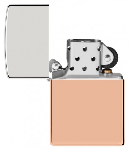 Zippo Lighter 48694 Bimetal Case - Sterling Silver Lid image 3
