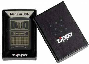 Zippo Lighter 48619 Zippo Vintage TV Design