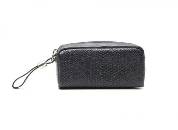 ESQUIRE KEY CASE WITH ZIPPER LIZZY, Black