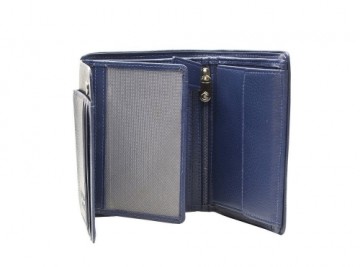 ESQUIRE VERTICAL WALLET PIPING, Black/Royal