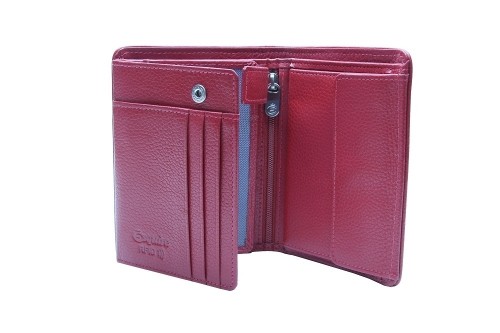 ESQUIRE VERTICAL WALLET PIPING, Black/Red image 1