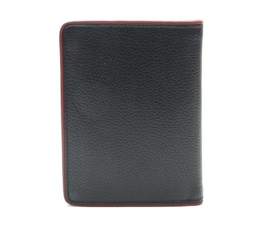 ESQUIRE VERTICAL WALLET PIPING, Black/Red image 3