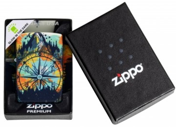 Zippo Lighter 49805 Compass Design