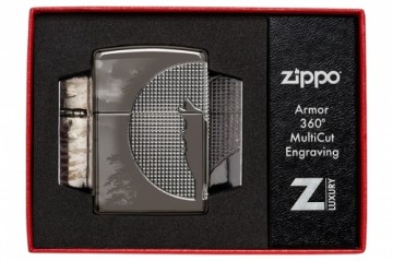 Zippo Lighter 49353 Armor® Wolf Design