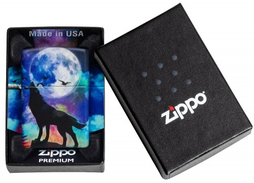 Zippo Lighter 49683 Wolf Design image 1