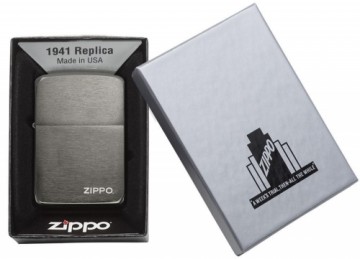 Zippo Lighter 24485 Black Ice® 1941 Replica