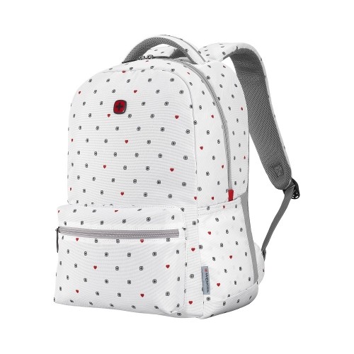 WENGER COLLEAGUE 16" LAPTOP BACKPACK WITH TABLET POCKET white heart print image 1