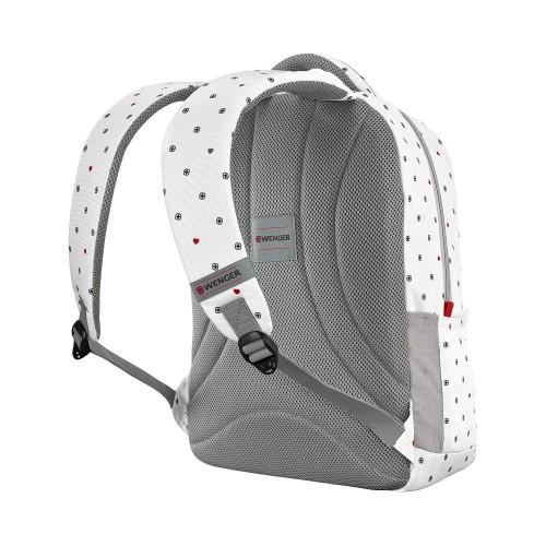WENGER COLLEAGUE 16" LAPTOP BACKPACK WITH TABLET POCKET white heart print image 3