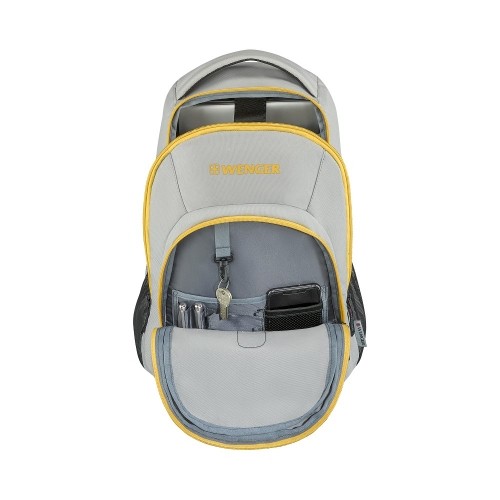 WENGER MARS 16" LAPTOP BACKPACK WITH TABLET POCKET Grey / Yellow image 2