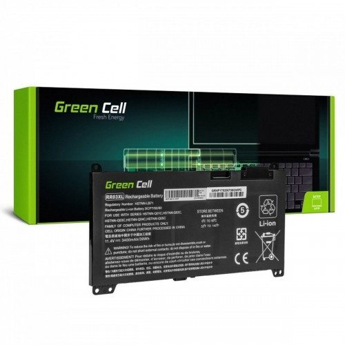 Батарея для ноутбука Green Cell HP183 Чёрный 3400 mAh image 1