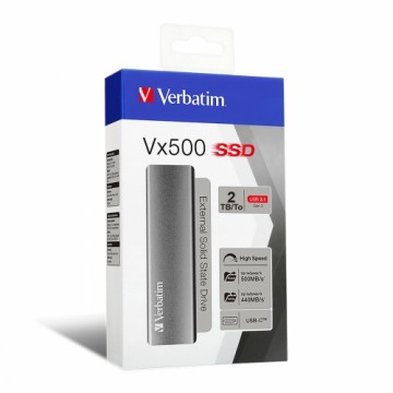 Ārējais cietais disks Verbatim VX500 2 TB SSD