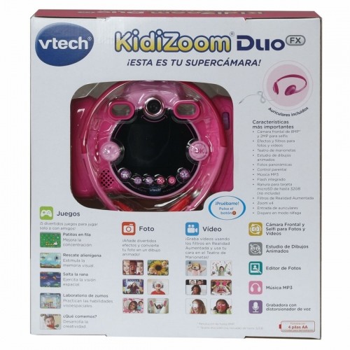 Rotaļlietu kamera bērniem Vtech Kidizoom Duo DX Rozā image 3