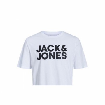 Vīriešu Krekls ar Īsām Piedurknēm Jack & Jones JJECORP LOGO TEE 12151955 Balts