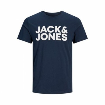 Vīriešu Krekls ar Īsām Piedurknēm Jack & Jones JJECORP LOGO TEE 12151955 Tumši Zils