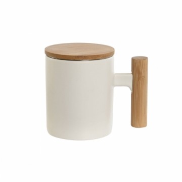 Tasīte ar Tējas Filtru Home ESPRIT Balts Nerūsējošais tērauds Porcelāns 360 ml