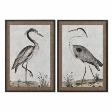 Glezna Home ESPRIT Putnu Austrumniecisks 70 x 4 x 100 cm (2 gb.)