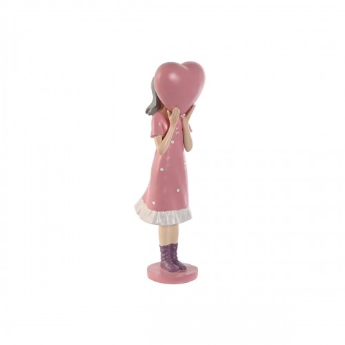 Декоративная фигура Home ESPRIT Розовый Мальва chica 10 x 8,5 x 31 cm image 1