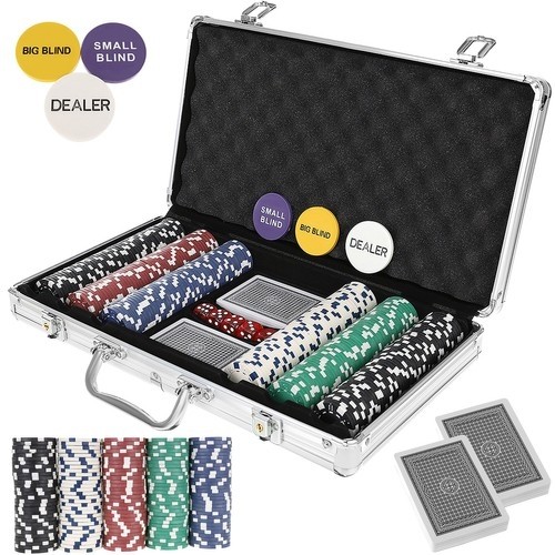 Malatec Poker - zestaw 300 żetonów w walizce HQ 23528 (17524-0) image 1