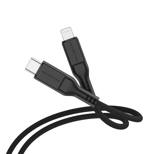OEM Amazing Thing Cable Tough Pro CLC120MTOBK - Type C to Lightning - PD 30W 3,2A 1,2 metres black image 2