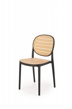 Halmar K529 chair, black / natural