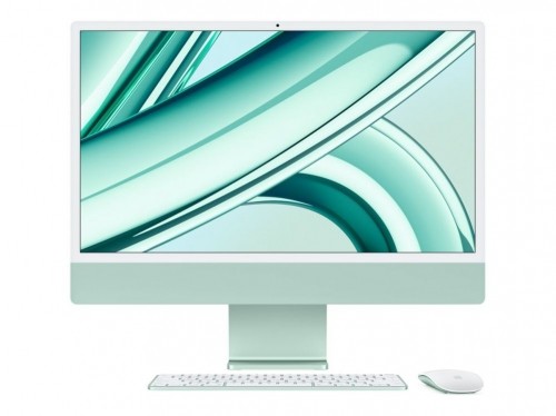 Apple   iMac 24” 4.5K Retina,   M3 8C CPU, 8C GPU/8GB/256GB SSD/Green/INT image 1