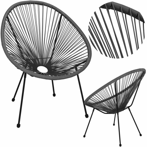 Садовый стул Springos GF0086 72 X 82 X 85 CM, серый image 1