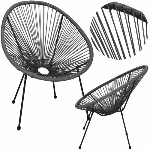 Садовый стул Springos GF0086 72 X 82 X 85 CM, серый image 2