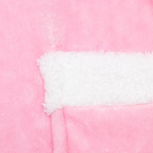 Liela izmēra kapuces sega hoodie blanket Springos HA7329 rozā image 4