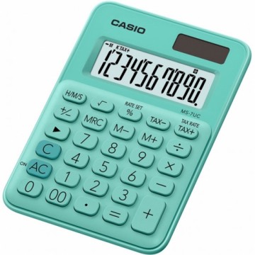 Kalkulators Casio MS-7UC-GN Zaļš Plastmasa