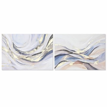Glezna Home ESPRIT Abstrakts Moderns Ar reljefu 100 x 3,7 x 70 cm (2 gb.)