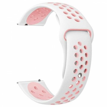 Beline pasek Watch 22mm Sport Silicone biało-różowy  white|pink box
