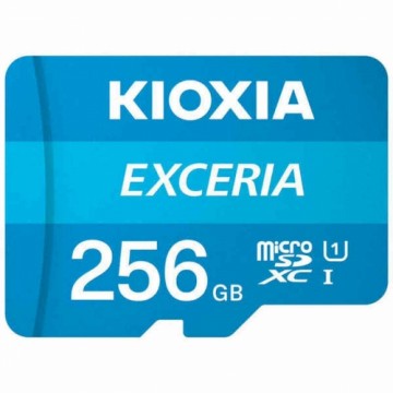 Mikro SD Atmiņas karte ar Adapteri Kioxia Exceria 256 GB UHS-I Klase Nr. 10 / Klase 10 Zils