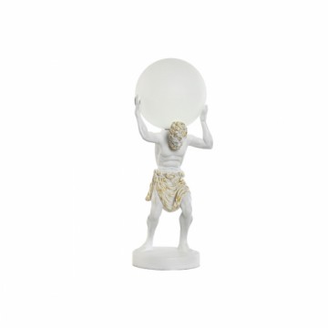 Настольная лампа Home ESPRIT Белый Позолоченный Смола Пластик 220 V 18 x 17 x 44 cm