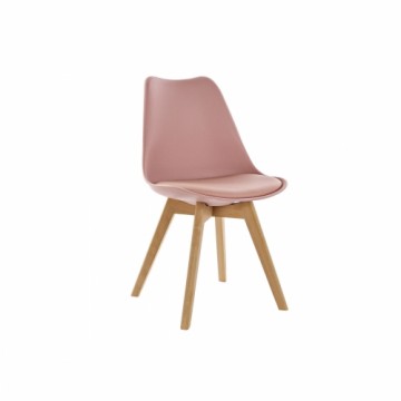 Krēsls Home ESPRIT Rozā Dabisks 48 x 55 x 82 cm