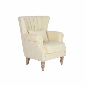 atzveltnes krēsls Home ESPRIT Balts Dabisks Kaučuka koks 73 X 65 X 87 cm