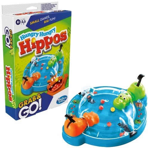 Hasbro Gaming Ceļojumu spēle Hungry Hungry Hippos Grab&Go image 4