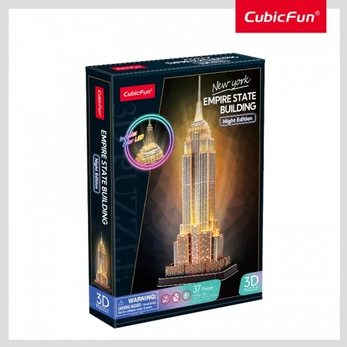 CUBICFUN LED 3D puzle Ņujorkas debesskrāpis \"Empire State Building\" image 1