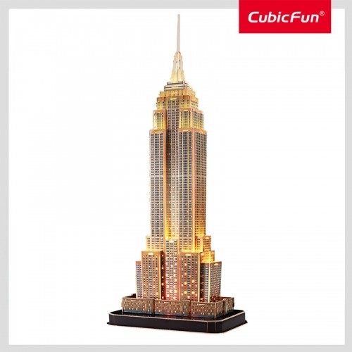 CUBICFUN LED 3D puzle Ņujorkas debesskrāpis \"Empire State Building\" image 3