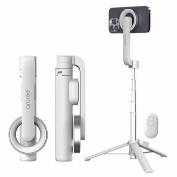 Araree Selfie Stick Bluetooth Magfie Pod biały|white MagSafe Tripod AR60-01727B