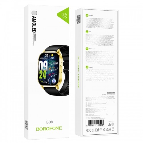 OEM Borofone Smartwatch BD8 Amoled gold image 4