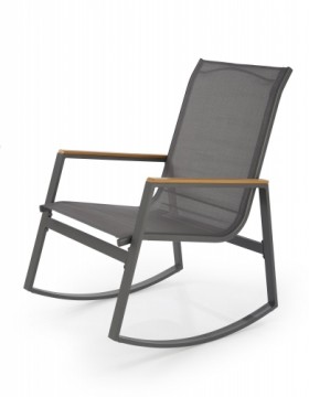 Halmar ZLATAN garden chair, color: d.grey / l.grey