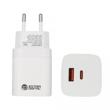 Extradigital Charger GaN USB Type-C, USB Type-A: 45W, PPS