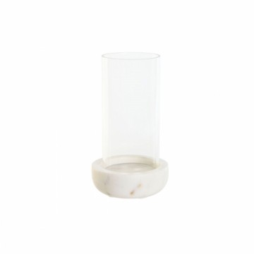 Подсвечник Home ESPRIT Белый Натуральный Стеклянный Мрамор 10 x 10 x 18 cm
