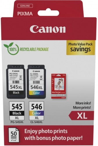Canon ink PG-545 XL/CL-546XL Value Pack image 1