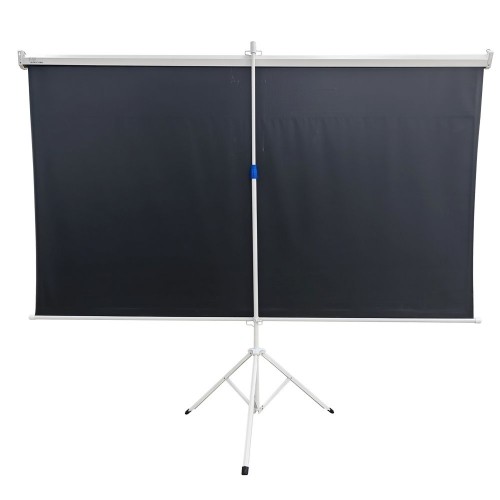 EXTRALINK PROJECTION SCREEN 100" 16:9, 220x125CM WHITE PVC, SEMI-AUTO ROLLER, WITH STAND, PSR-100 image 3