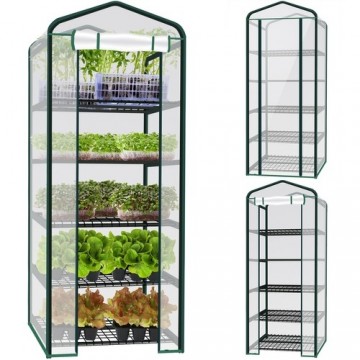 Malatec Mini foil greenhouse - 5 shelves 23359 (17408-0)