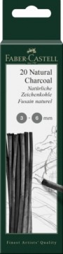 Грифель Faber-Castell натуральный Ø 3-6мм, черный P